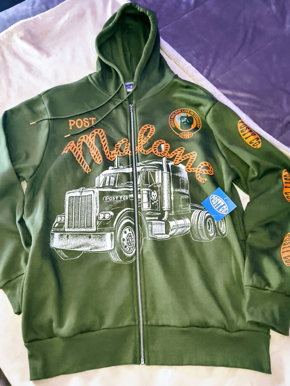 *NWT* "POST MALONE" Zip-Hoodie. . . - Picture 6 of 6